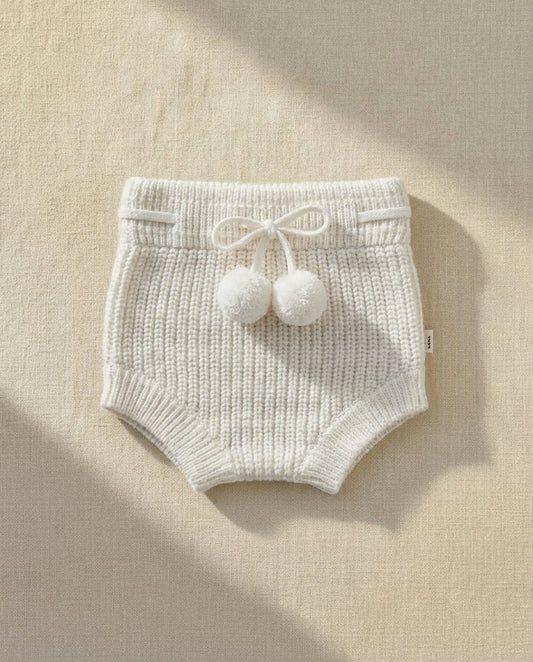 Knitted Bloomers - Cotton - Ivory - Petit Filippe