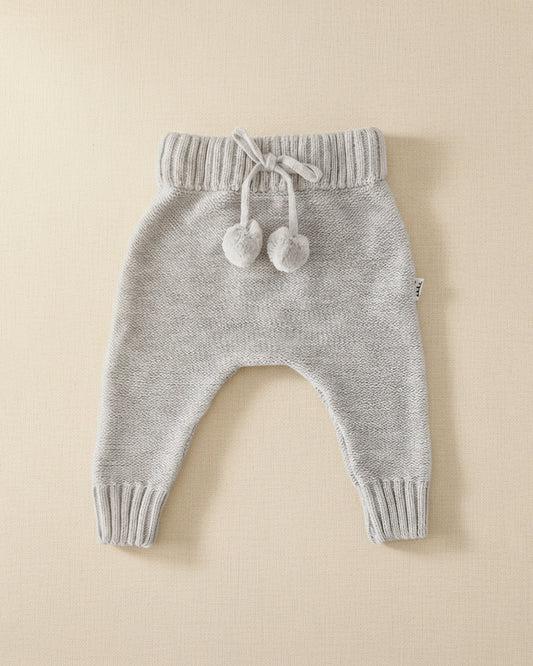 Knitted Pants - Cotton - Grey - Petit Filippe