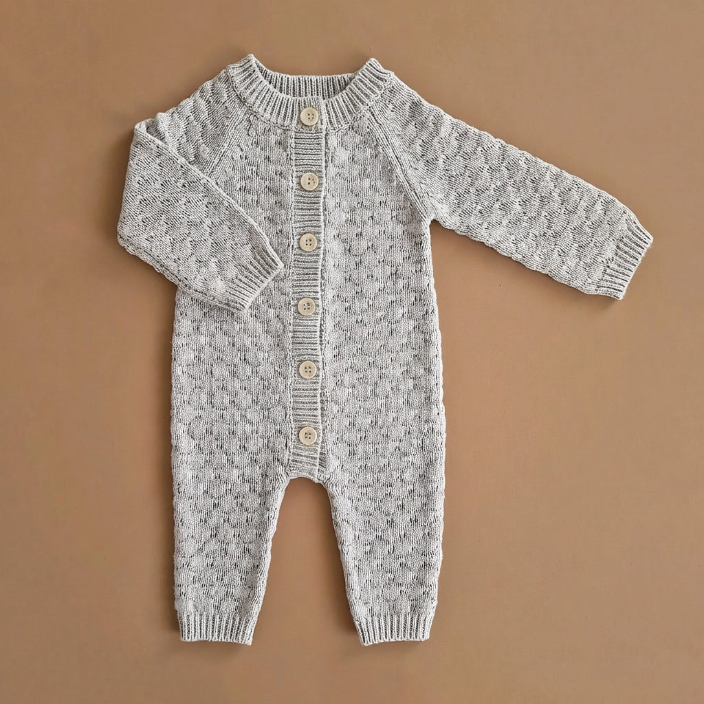 Knit Playsuit - Baumwolle - Grey