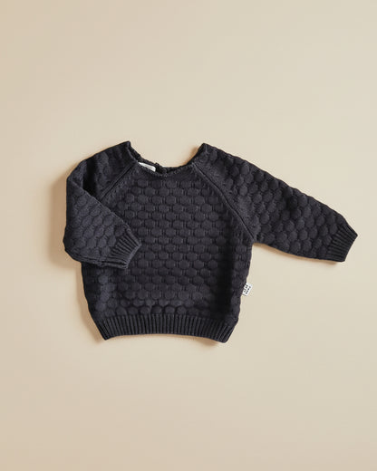Knitted Sweater - Cotton - Graphite - Petit Filippe