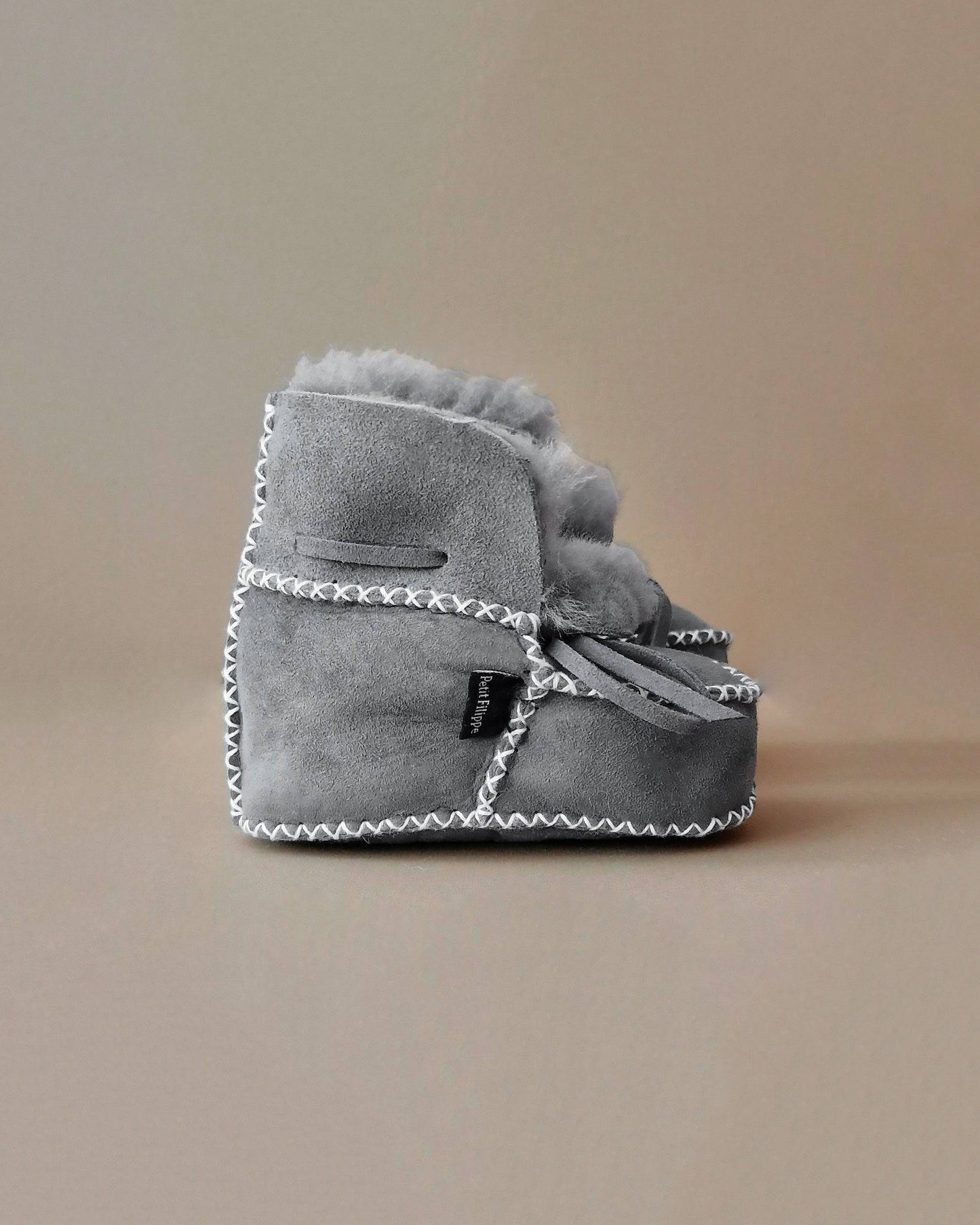 Baby - Lammy Booties - Grey - Petit Filippe