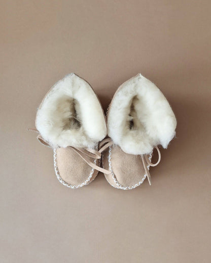 Baby - Lammy Booties - Light Beige - Petit Filippe