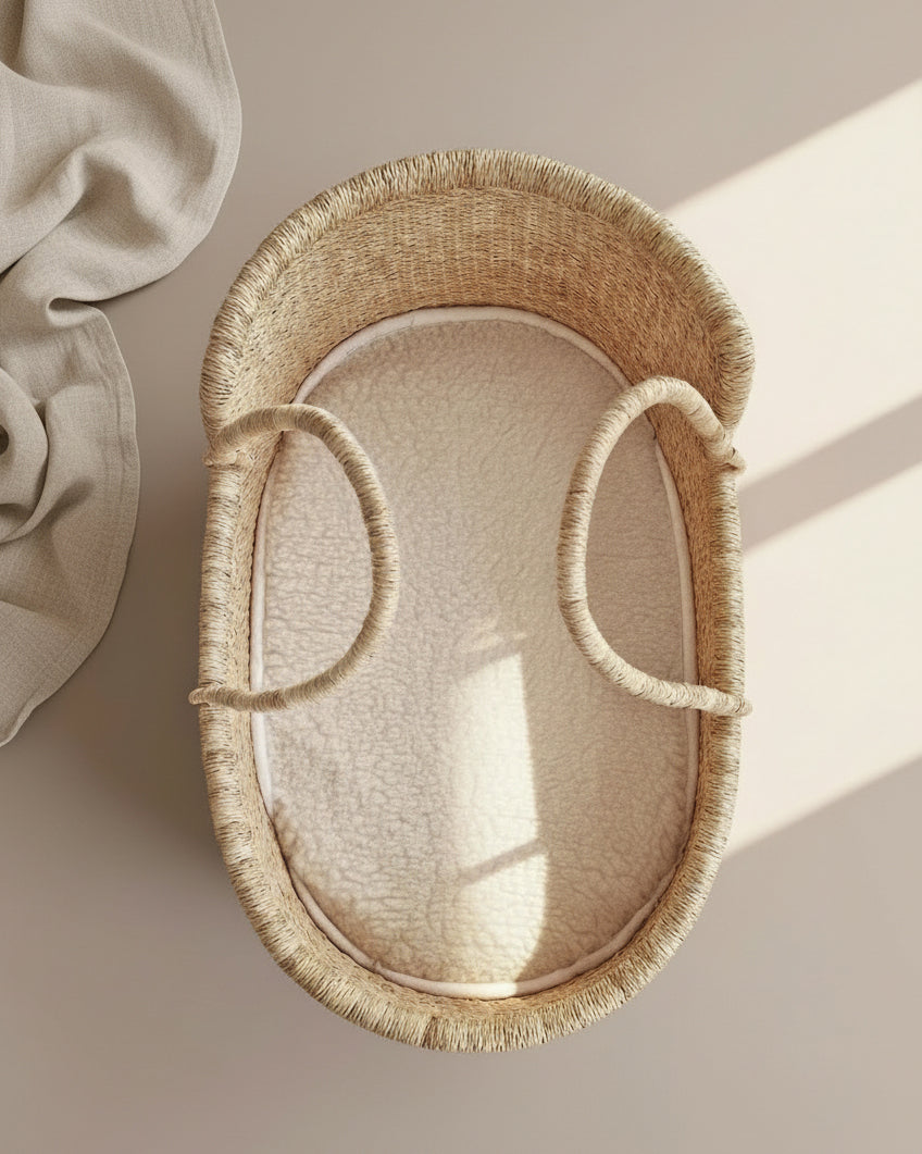 Merino Wool Underlay - Moses Basket size - Petit Filippe