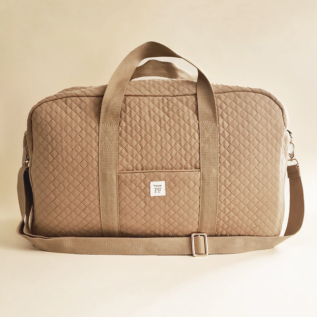 Quilted Mommy Bag - Beige - Petit Filippe