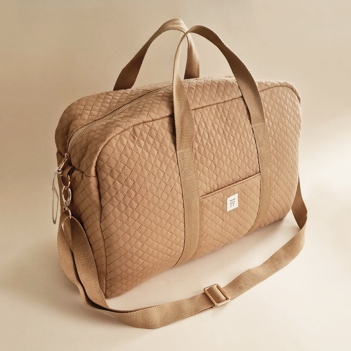Quilted Mommy Bag - Beige - Petit Filippe