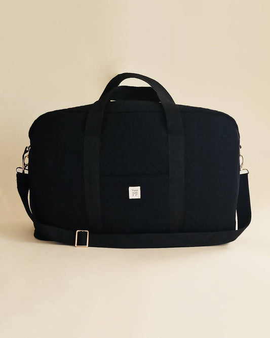 Quilted Diaper Bag - Black
