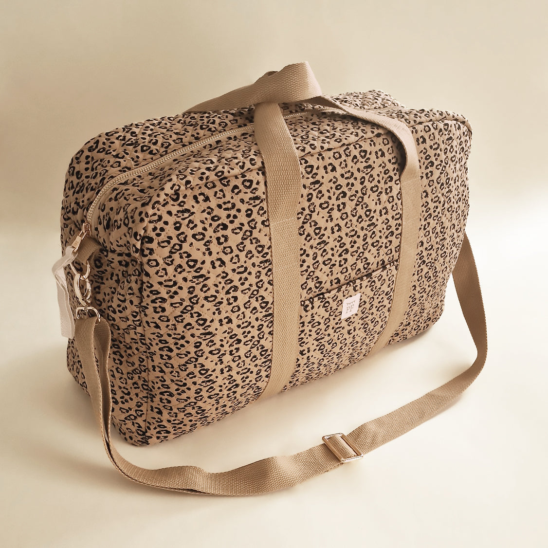 Quilted Mommy Bag - Leopard - Petit Filippe