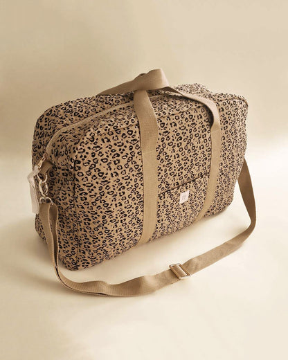 Quilted Diaper Bag - Leopard - Petit Filippe