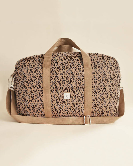 Quilted Diaper Bag - Leopard