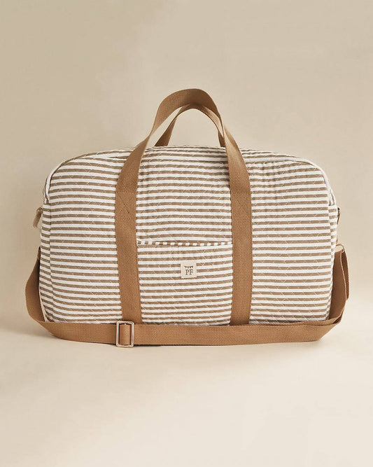 Quilted Diaper Bag - Striped - Petit Filippe