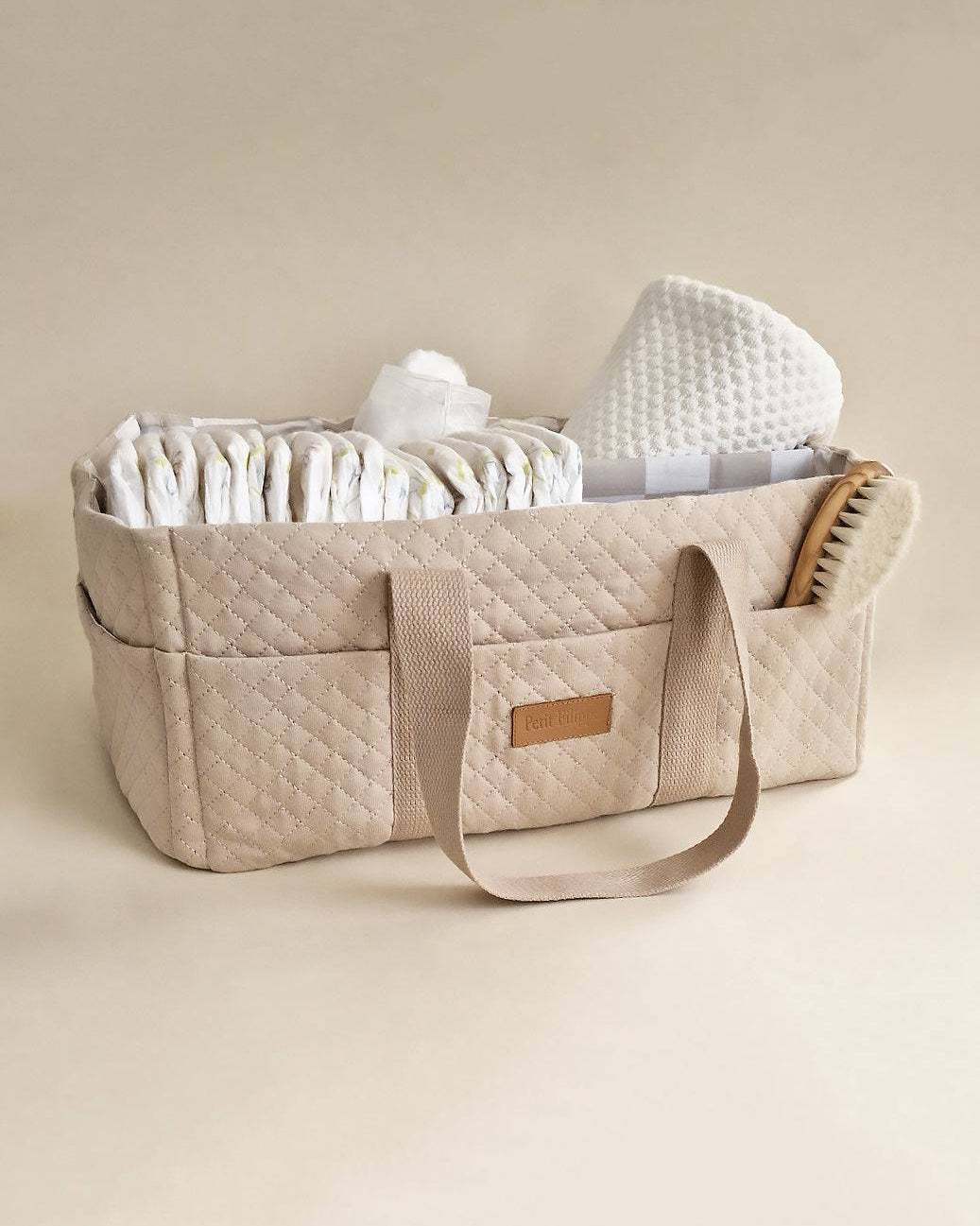 Nappy Caddy - Oatmeal - Petit Filippe