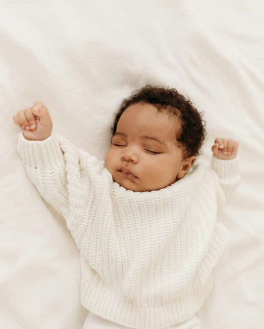 Oversized Sweater - Cotton - Ivory - Petit Filippe