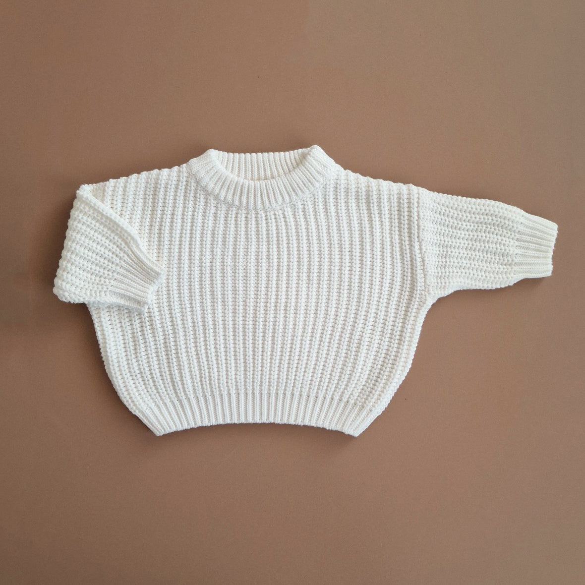 Oversized Sweater - Cotton - Ivory - Petit Filippe