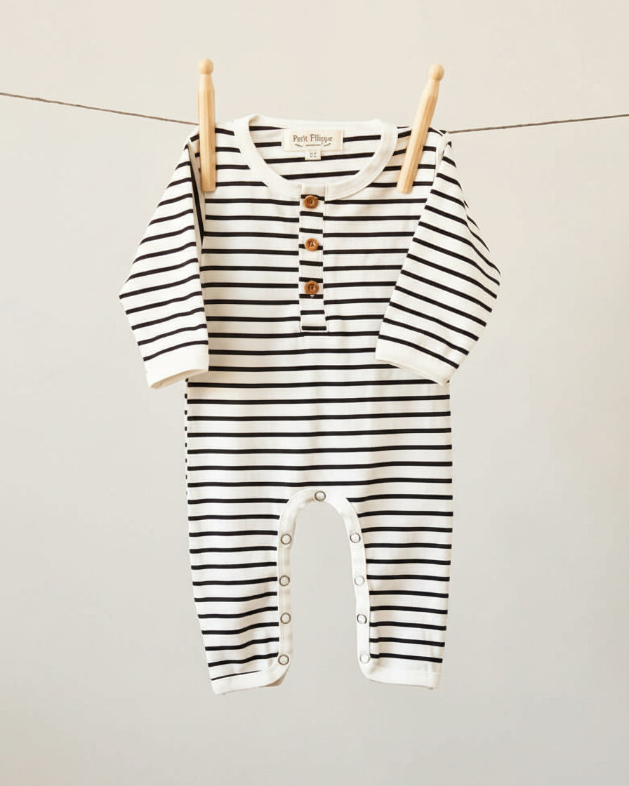 Playsuit - Breton Stripes - Petit Filippe