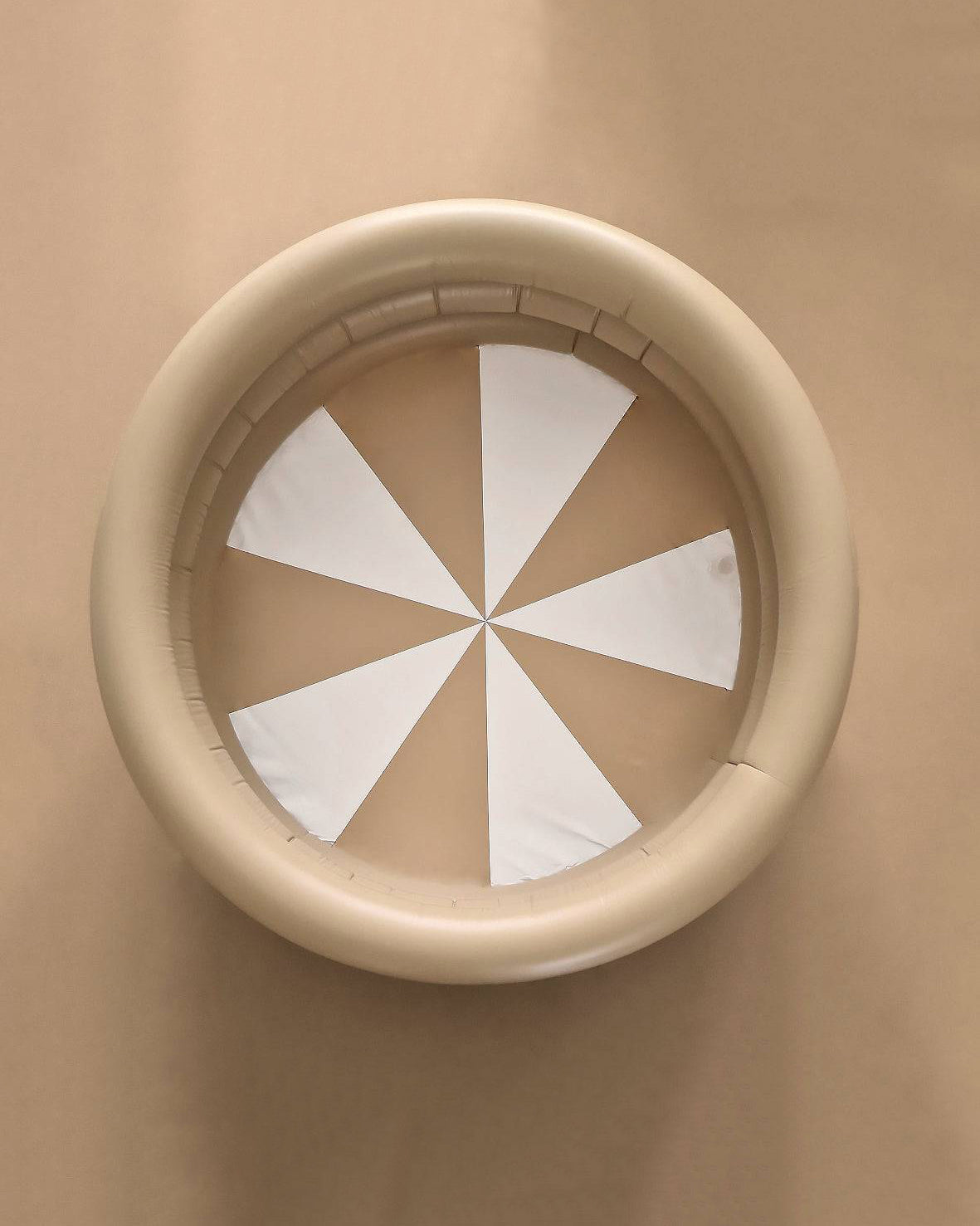 Inflatable Paddling Pool - Beige - 90 cm - Petit Filippe