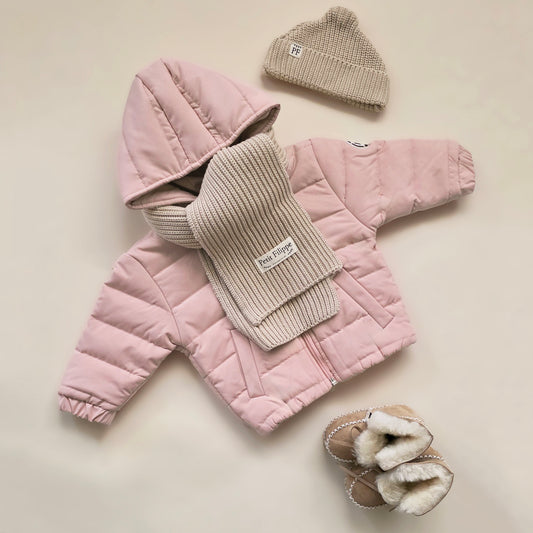 Puffer Jacket - Peony Pink - Petit Filippe
