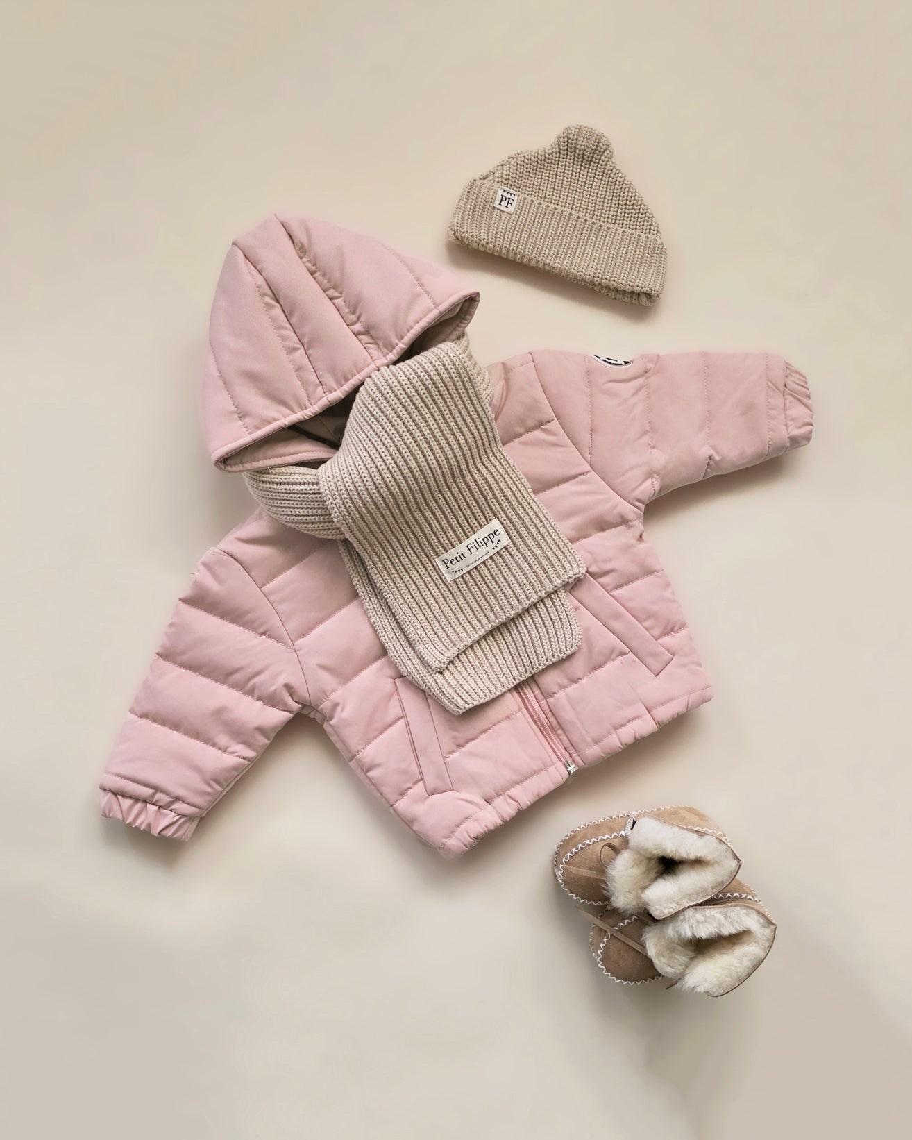 Puffer Jacket - Peony Pink - Petit Filippe