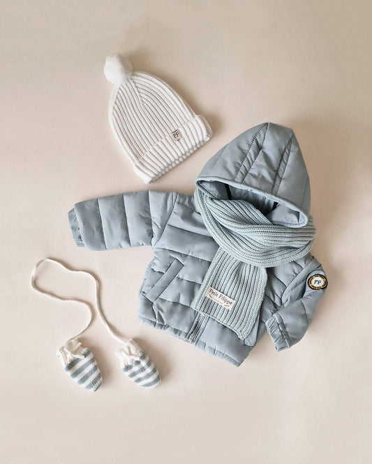 Puffer Jacket - Misty Blue - Petit Filippe