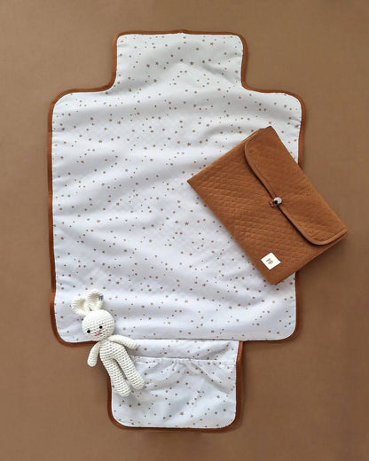 Quilted Changing Mat - Brick - Petit Filippe