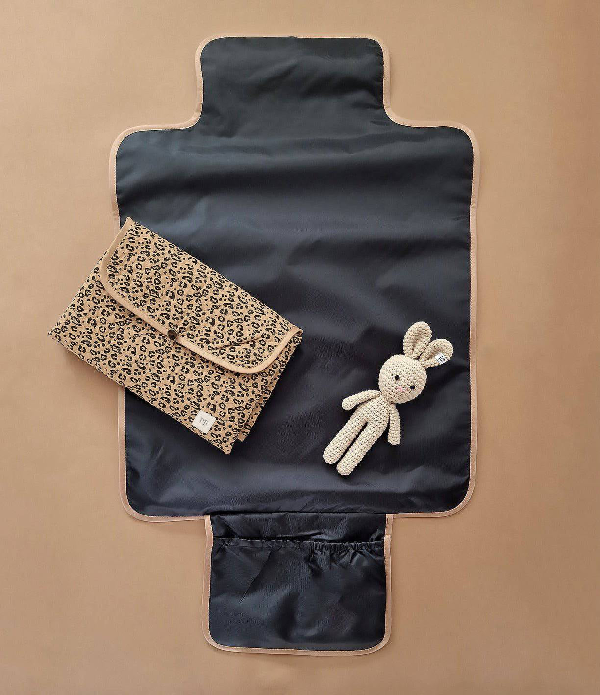 Quilted Changing Mat - Leopard - Petit Filippe
