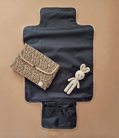 Quilted Changing Mat - Leopard - Petit Filippe