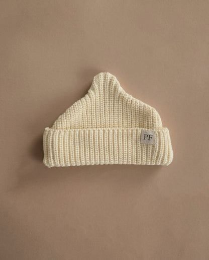 Short Beanie - Cotton - Soft Yellow
