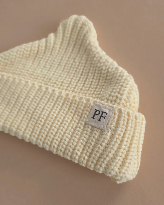 Short Beanie - Cotton - Soft Yellow