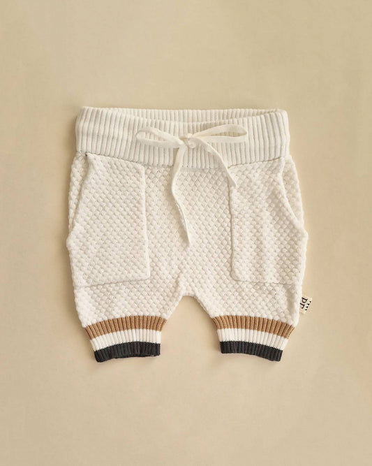 Knitted Shorts - Cotton - Ivory - Petit Filippe