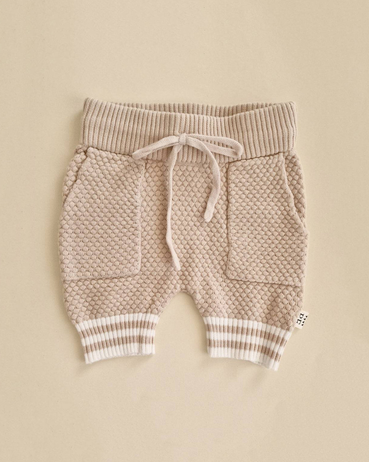 Knitted Shorts - Cotton - Oatmeal - Petit Filippe
