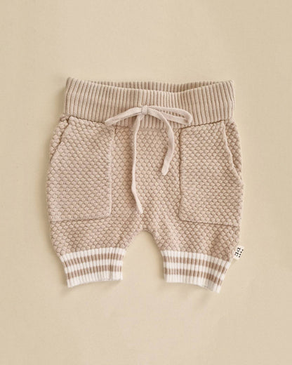 Knitted Shorts - Cotton - Oatmeal - Petit Filippe