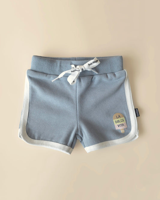 Shorts - La Dolce Vita - Steel Blue - Petit Filippe