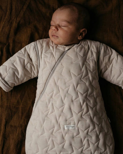 Sac de couchage matelassé avec manches amovibles - Avoine