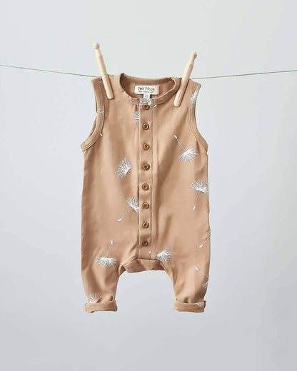 Sleeveless Playsuit - Baggy Style - Dandelion - Petit Filippe