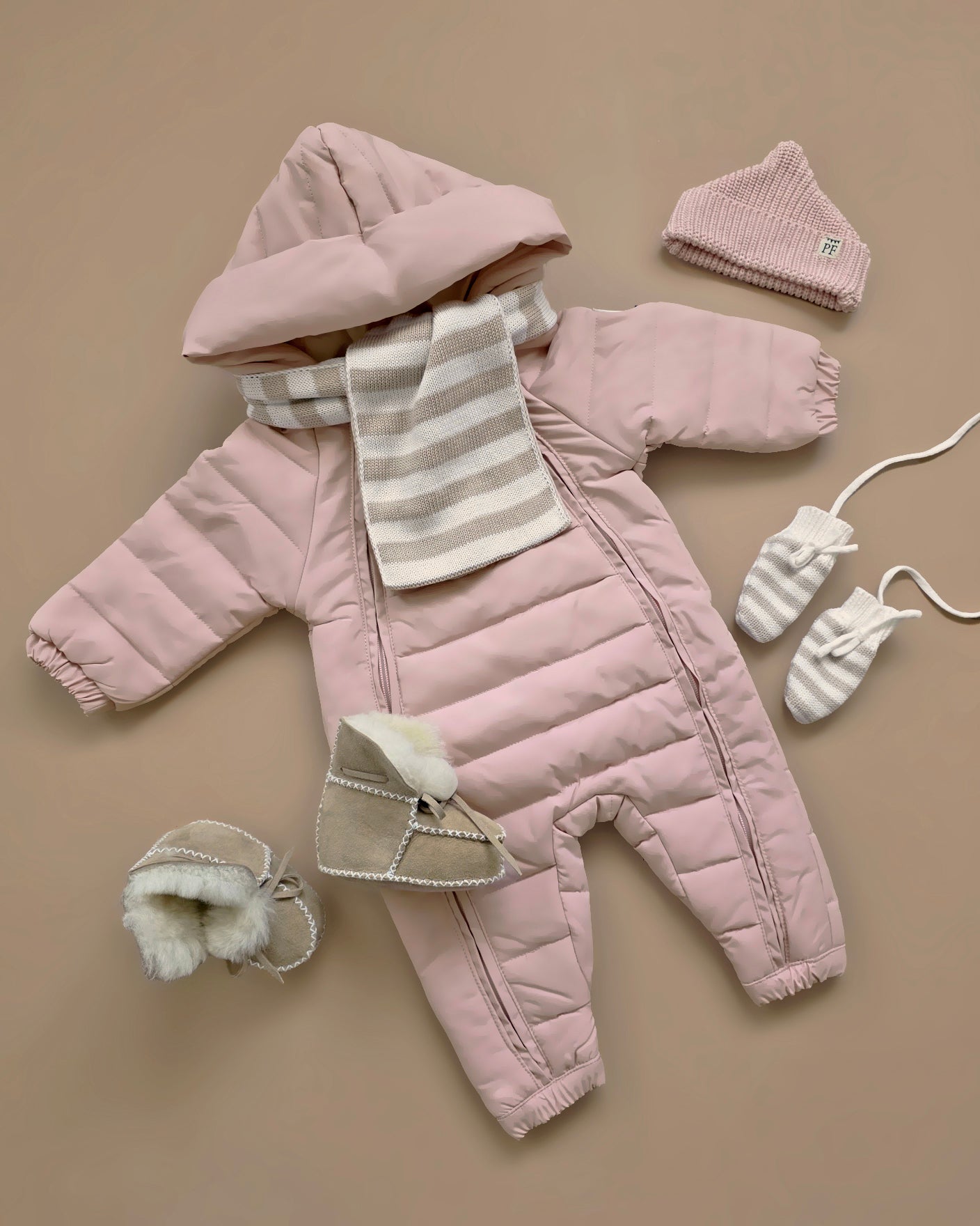 Snowsuit - Peony Pink - Petit Filippe