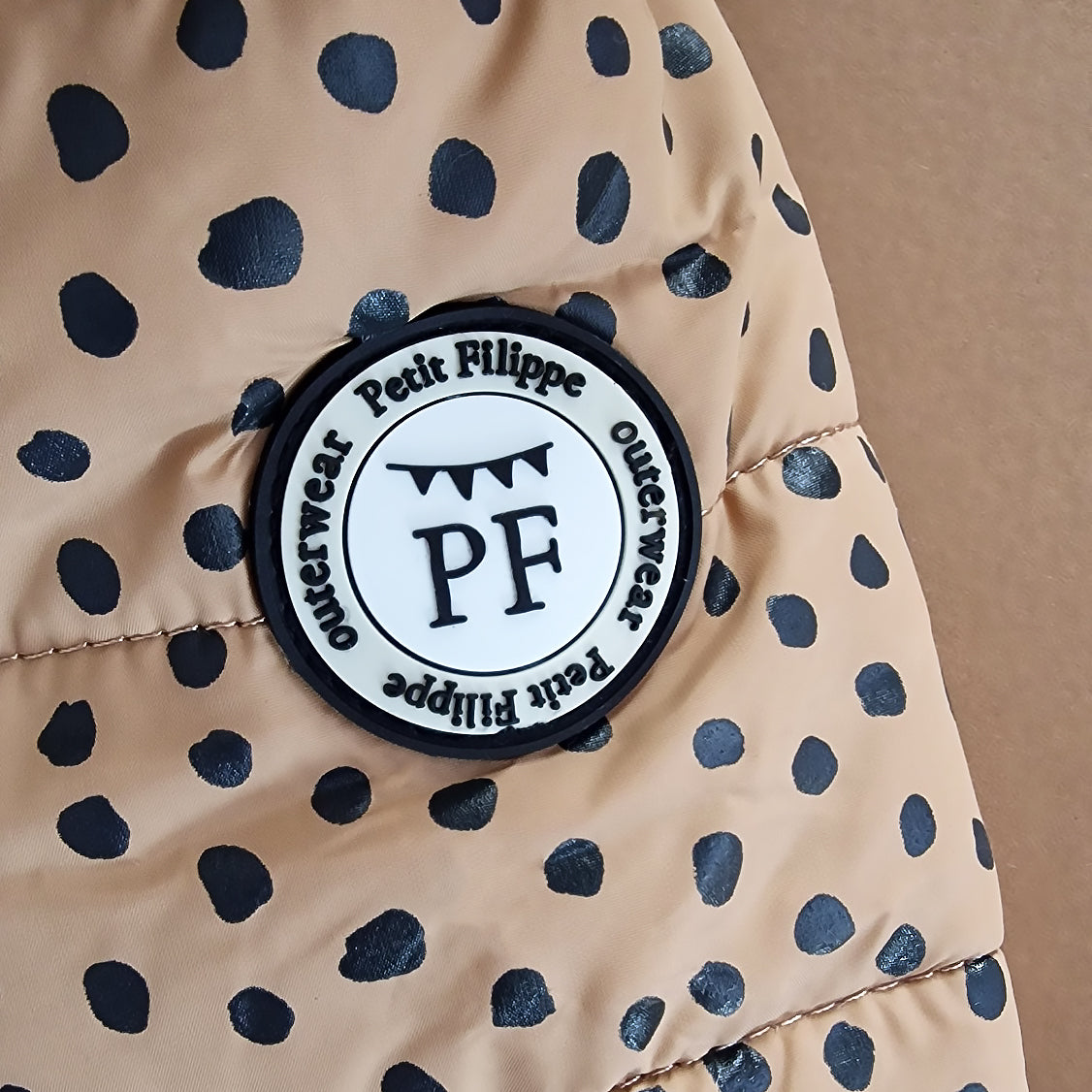 Puffer Jacket - Speckled Beige - Petit Filippe