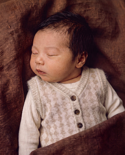 Preppy Vest - Merino Wool - Oat