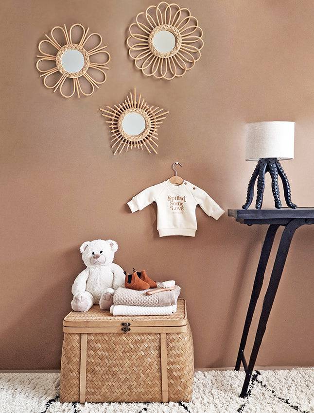 Handmade Rattan Mirrors - Set of 3 - Petit Filippe