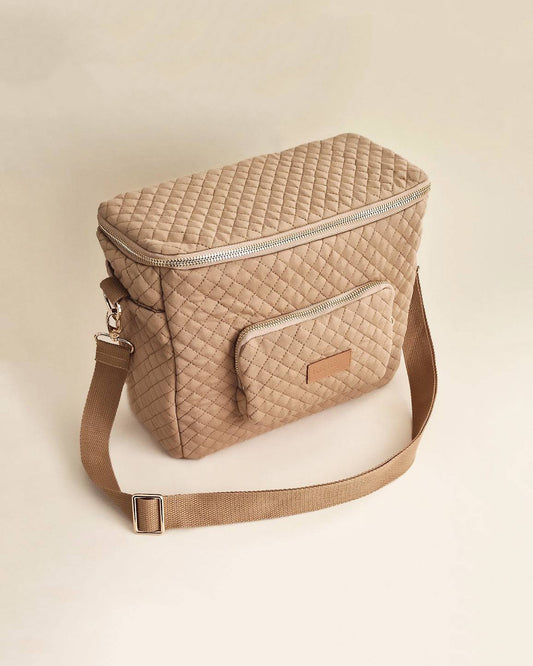 Quilted Stroller & Crossbody Bag - Beige - Petit Filippe