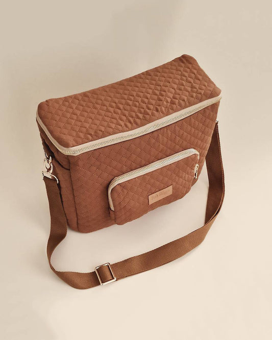 Quilted Stroller & Crossbody Bag - Brick - Petit Filippe