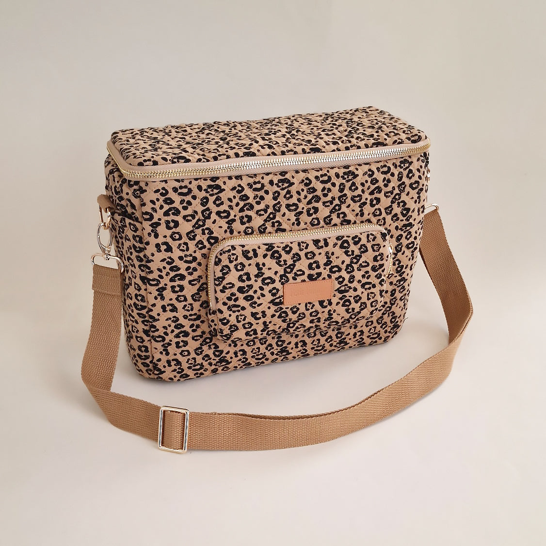 Quilted Stroller & Crossbody Bag - Leopard - Petit Filippe