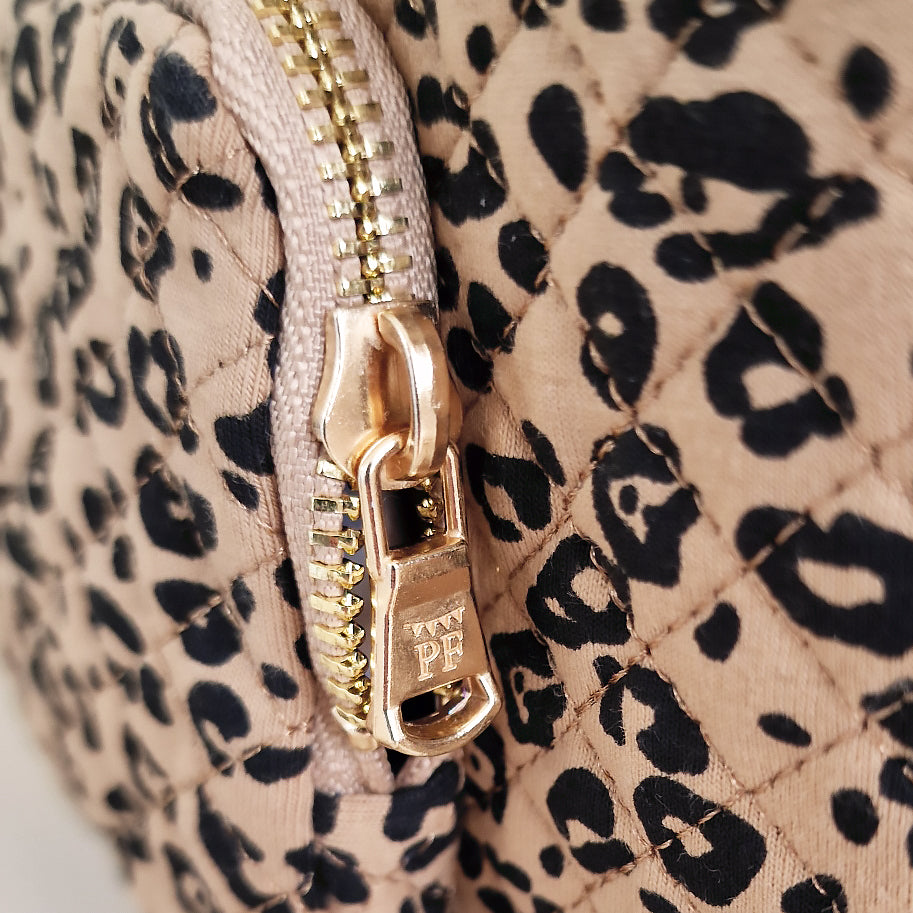 Quilted Stroller & Crossbody Bag - Leopard - Petit Filippe