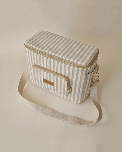 Stroller & Crossbody Bag - Oatmeal Striped - Petit Filippe