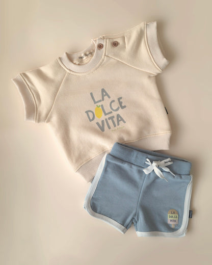 Shorts - La Dolce Vita - Steel Blue - Petit Filippe