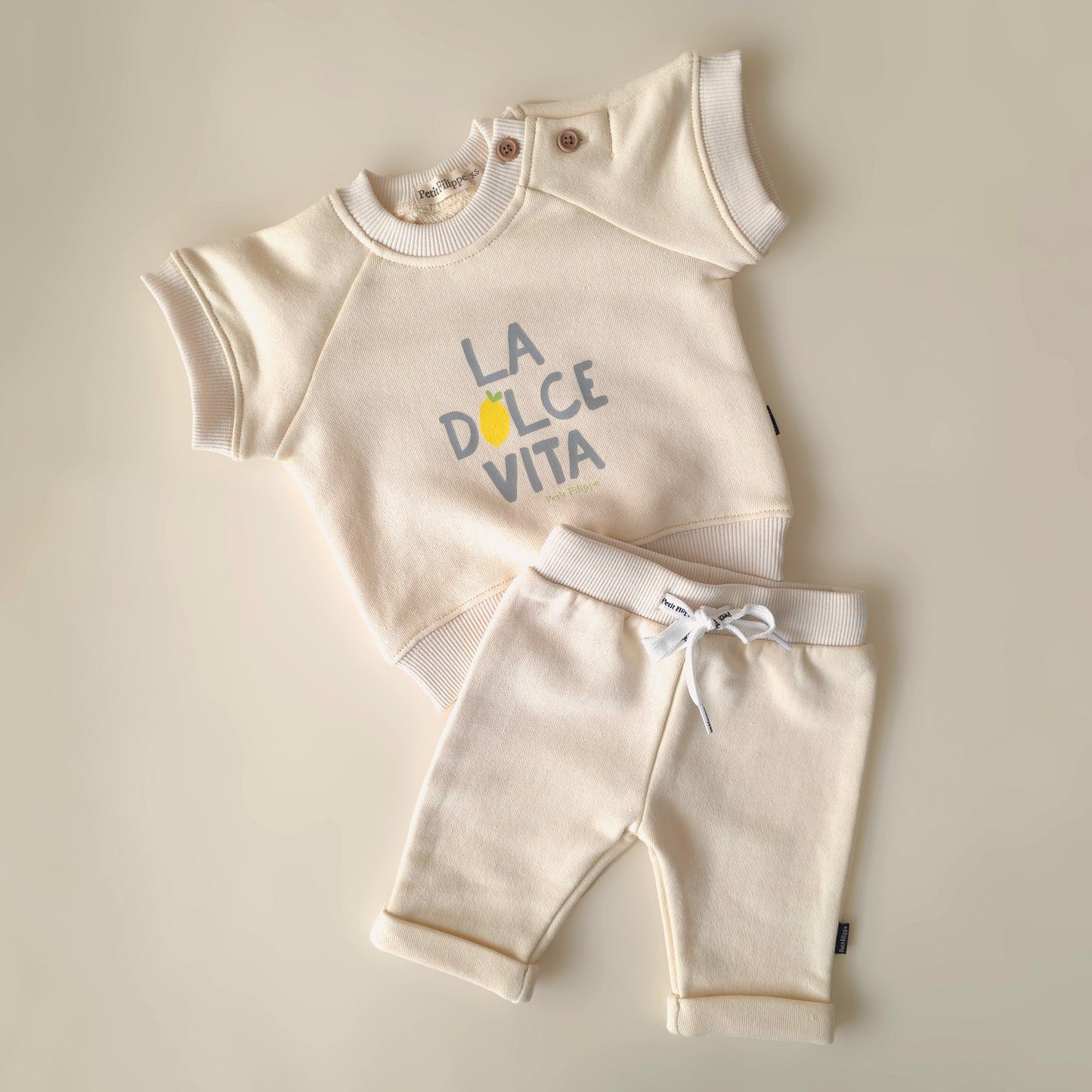 Sweatshirt - La Dolce Vita - Butter Yellow - Petit Filippe