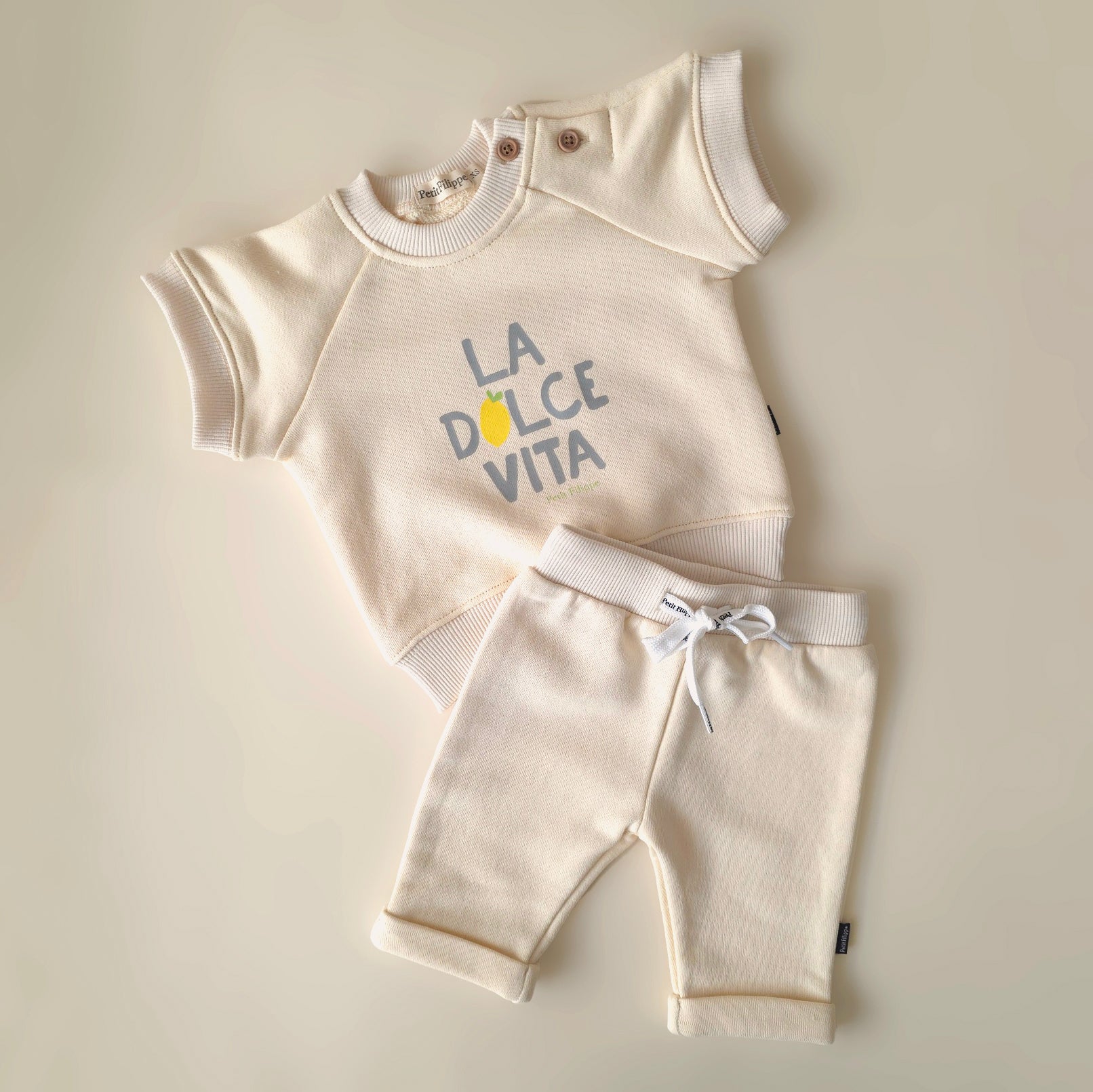 Sweatshirt - La Dolce Vita - Butter Yellow - Petit Filippe