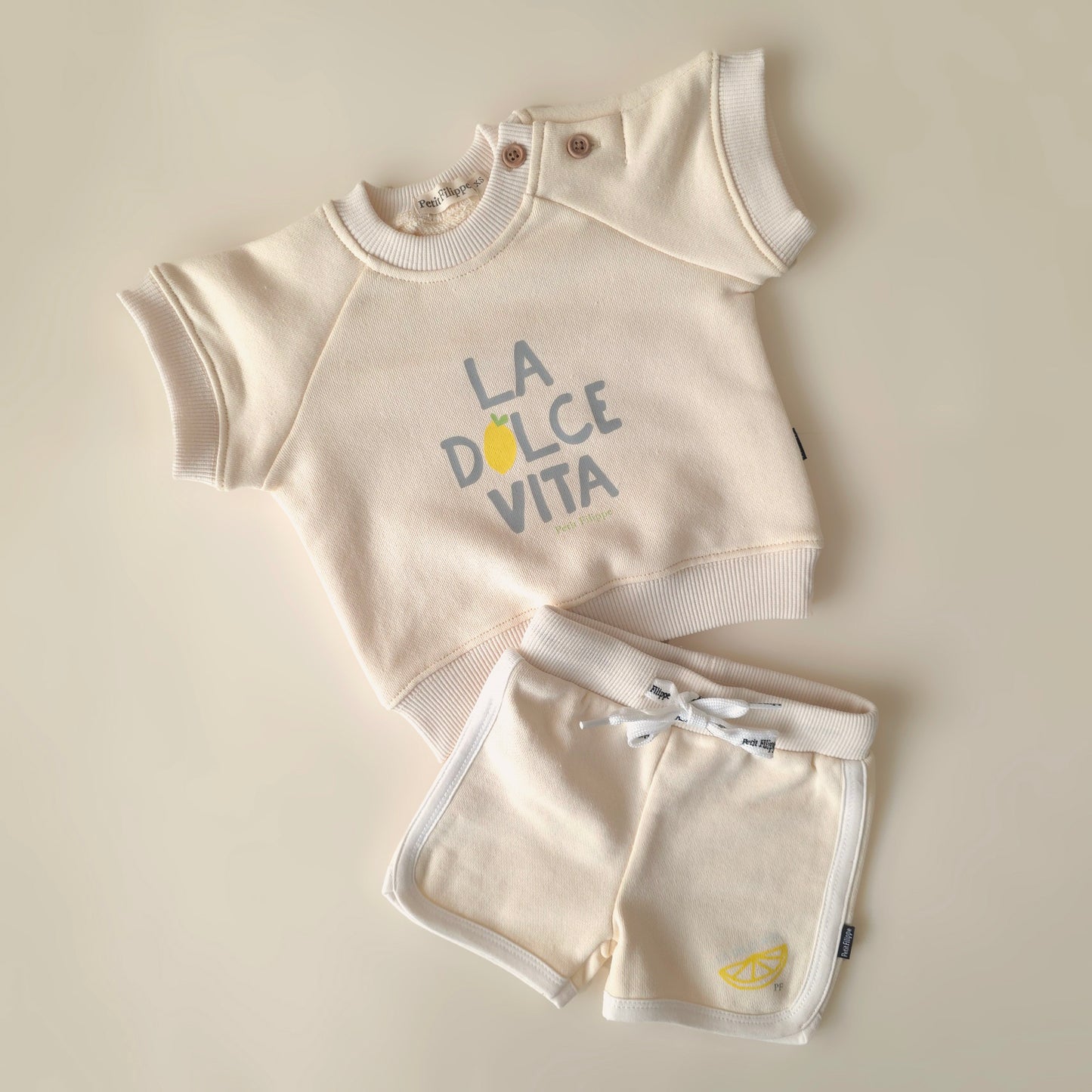 Shorts - La Dolce Vita - Butter Yellow - Petit Filippe