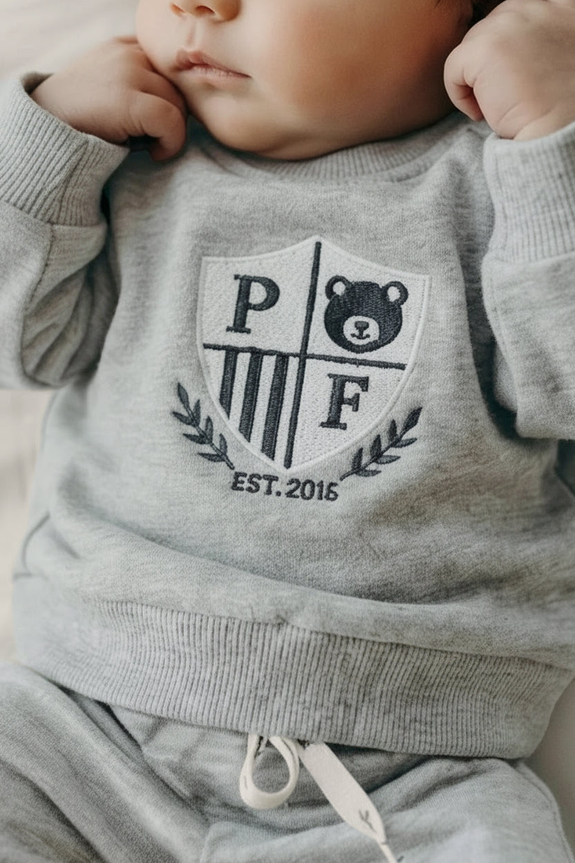 Sweatshirt - Varsity Crest - Grey