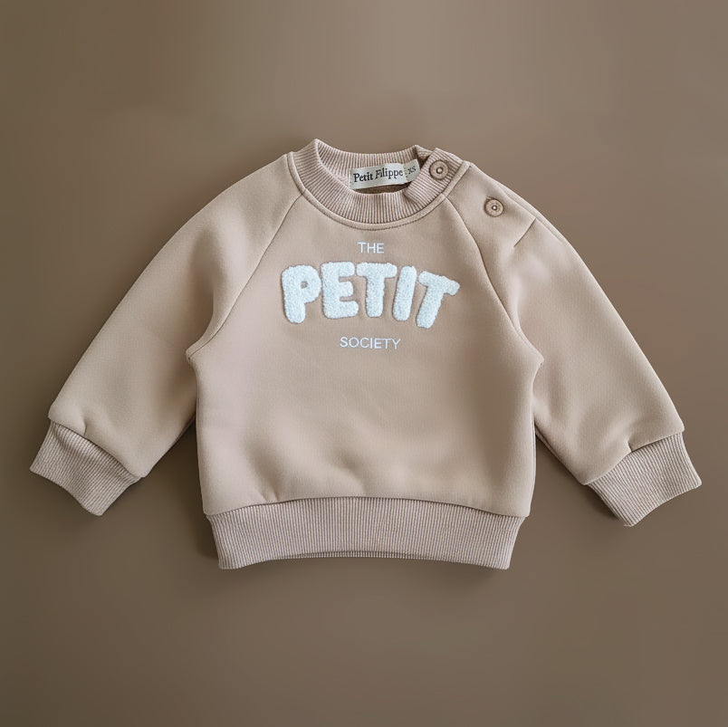 Sweatshirt - The Petit Society - Beige - Petit Filippe