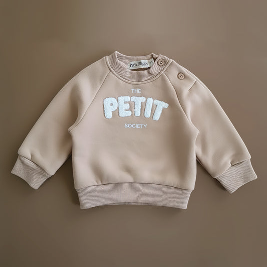 Sweatshirt - The Petit Society - Beige - Petit Filippe