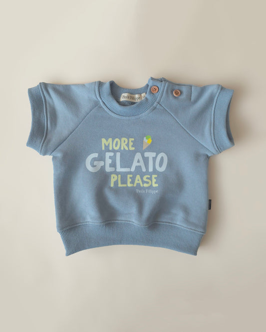 Sweatshirt - More Gelato Please - Steel Blue